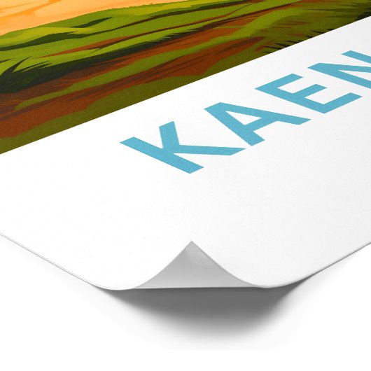 Kaena Point Hawaii Reisprint Poster (Hoek)
