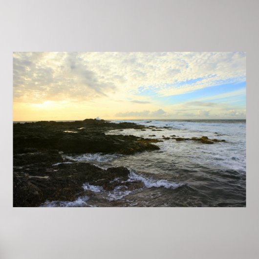 kaena point sunset oahu poster (Voorkant)