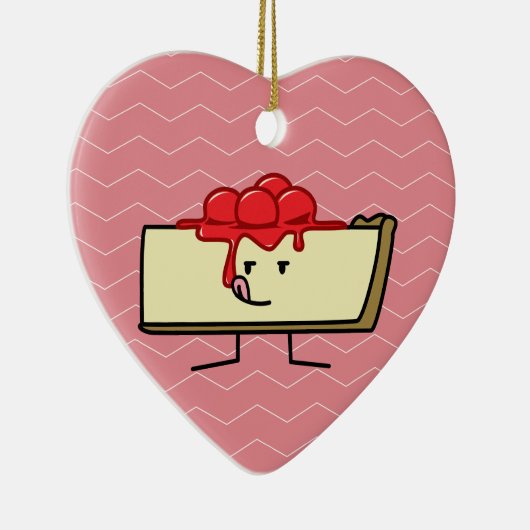 Kaesecake-likkerkersen voor het plukken van pastei keramisch ornament (Rechts)