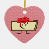 Kaesecake-likkerkersen voor het plukken van pastei keramisch ornament (Voorkant)