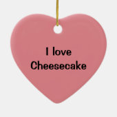 Kaesecake-likkerkersen voor het plukken van pastei keramisch ornament (Achterkant)