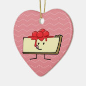 Kaesecake-likkerkersen voor het plukken van pastei keramisch ornament (Links)