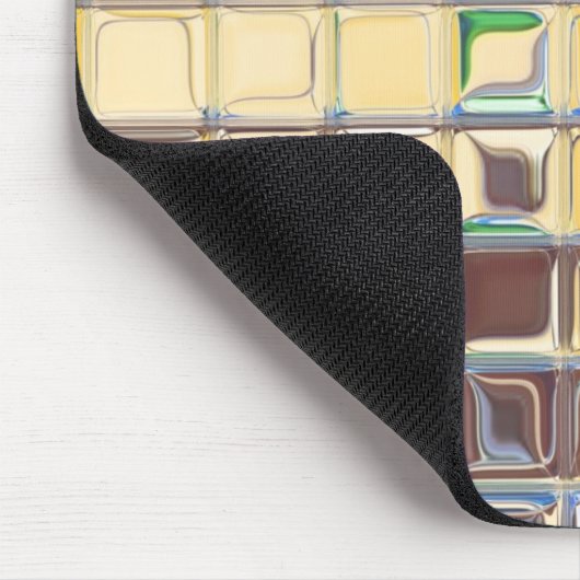 Kafel Blue ~ glazen tegels Muismat (Hoek)