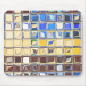 Kafel Blue ~ glazen tegels Muismat (Voorkant)