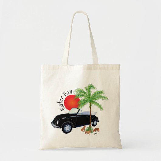 Käfer Cabrio Fan - Tasche Tote Bag (Voorkant)