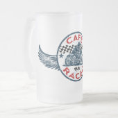 Kaff racer matglas bierpul (Voorkant links)