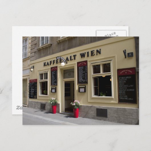 Kaffee Alt Wien, Wenen Oostenrijk Briefkaart (Voorkant / Achterkant)