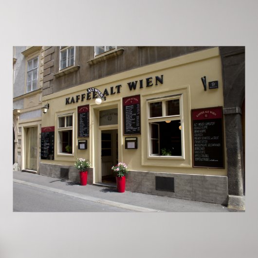 Kaffee Alt Wien, Wenen Oostenrijk Poster (Voorkant)