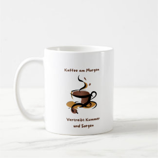 Kaffee am Morgen vertreibt Kummer und sorgen Koffiemok
