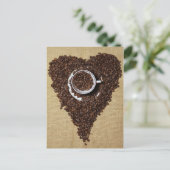 Kaffee Herz Briefkaart (Staand voorkant)