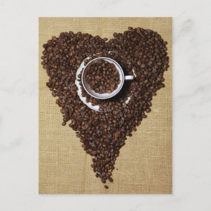 Kaffee Herz Briefkaart