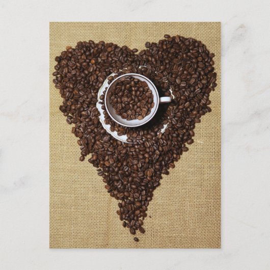 Kaffee Herz Briefkaart (Voorkant)