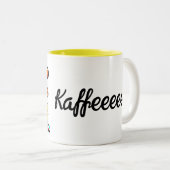 Kaffee mit Ente Tweekleurige Koffiemok (Voorkant rechts)