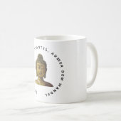 Kaffee- oder Teetasse, Buddha-Zitat auf Deutsch Koffiemok (Voorkant rechts)