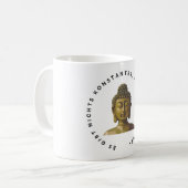 Kaffee- oder Teetasse, Buddha-Zitat auf Deutsch Koffiemok (Voorkant links)