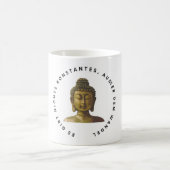 Kaffee- oder Teetasse, Buddha-Zitat auf Deutsch Koffiemok (Center)