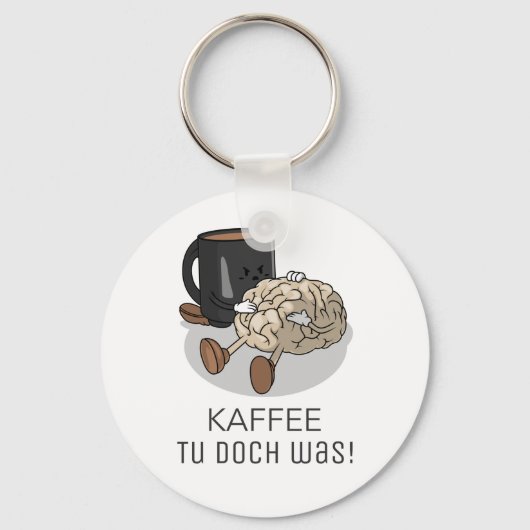 Kaffee tu doch was Koffein Sleutelhanger (Voorkant)