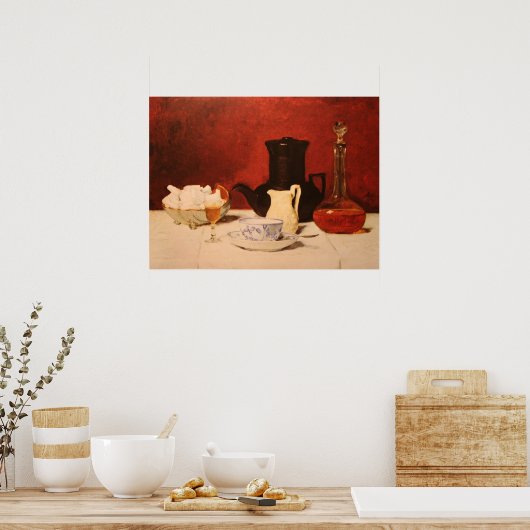 Kaffee und Cognac Poster (Keuken)