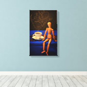 Kaffee - Zeit Canvas Afdruk (Insitu (Houten vloer))