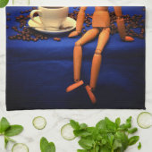 Kaffee - Zeit Theedoek (Gevouwen)