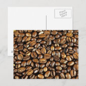 Kaffeebohnen Briefkaart (Voorkant / Achterkant)
