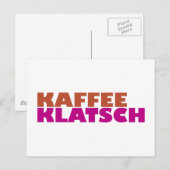 Kaffeeklatsch Briefkaart (Voorkant / Achterkant)
