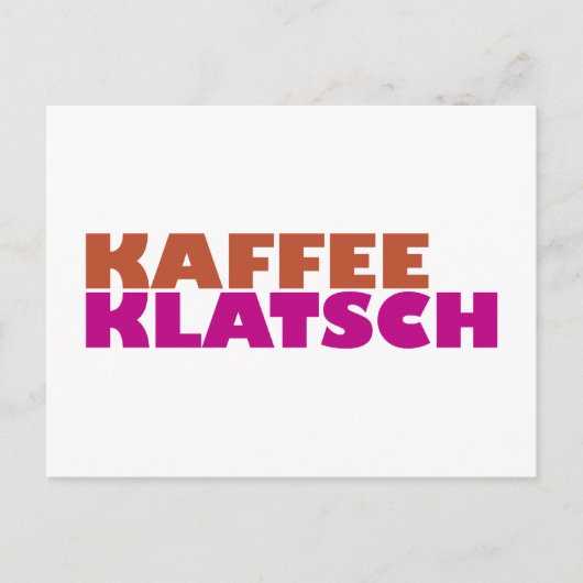 Kaffeeklatsch Briefkaart (Voorkant)