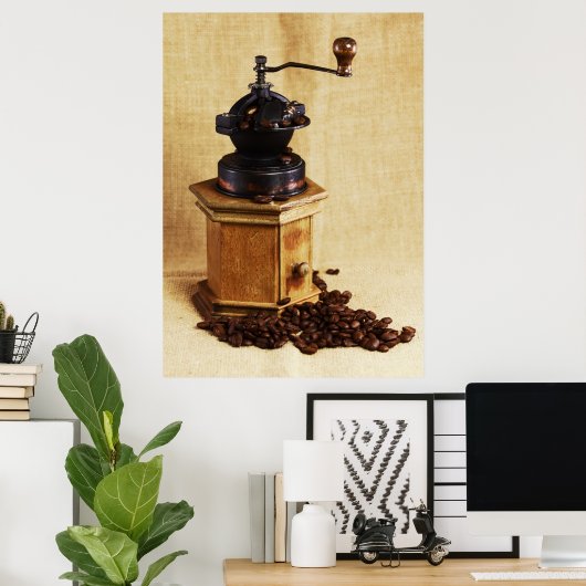 Kaffeemühle Poster (Thuiskantoor)