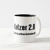 Kaffeepause 2.0 tweekleurige koffiemok (Voorkant rechts)