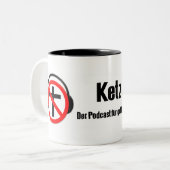 Kaffeepause 2.0 tweekleurige koffiemok (Voorkant links)