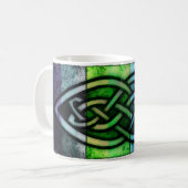 Kaffeetasse, Becher mit keltischem Knoten Koffiemok (Voorkant links)
