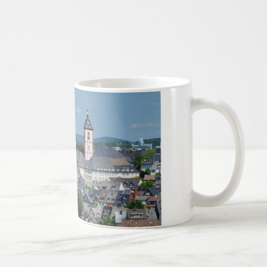 Kaffeetasse mit der Stadtansicht von Siegen Koffiemok (Rechts)