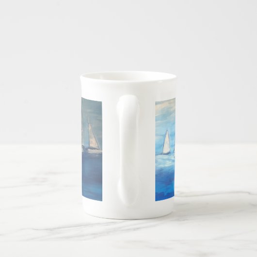 Kaffeetasse mit eigens gestaltetem Motiv Porselein Kop (Achterkant)