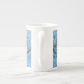 Kaffeetasse mit eigens gestaltetem Muschel Motiv Porselein Kop (Achterkant)