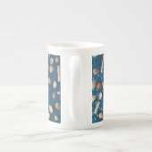 Kaffeetasse mit eigens gestaltetem Muschel Motiv Porselein Kop (Achterkant)