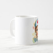 Kaffeetasse - Schwester mit Herz Koffiemok (Voorkant links)