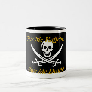 Kaffeine Pirate Tweekleurige Koffiemok