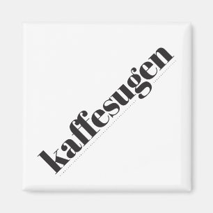 Kaffesugen Black en White Magnet