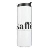 Kaffesugen Black en White Thermal Tumbler Thermosbeker (Gedraaid links)