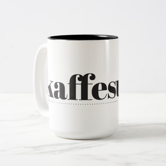 Kaffesugen Two-tone Coffee Mok (Voorkant links)