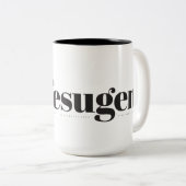 Kaffesugen Two-tone Coffee Mok (Voorkant rechts)