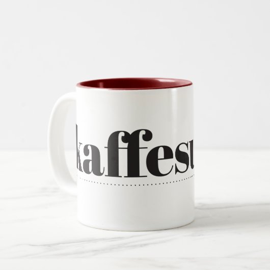 Kaffesugen Two-tone Coffee Mok (Voorkant links)