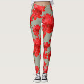 Kaffir Lily/River Lily/Hesperantha Coccinea Leggings (Voorkant)