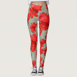 Kaffir Lily/River Lily/Hesperantha Coccinea Leggings