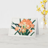 Kaffir lily van Tanigami Konan Kaart (Gele Bloem)