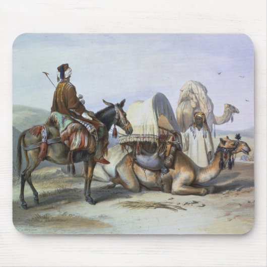Kafila met een Camel Bearing a Hodesh, illustratie Muismat (Voorkant)