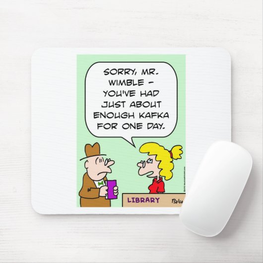 kafka bibliotheek genoeg boeken muismat (Met muis)
