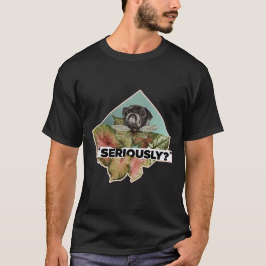 Kafka de Pug Classic T-Shirt 875 (Voorkant)