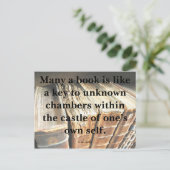 Kafka Quote op Boeken Briefkaart (Staand voorkant)