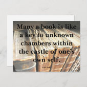 Kafka Quote op Boeken Briefkaart (Voorkant / Achterkant)